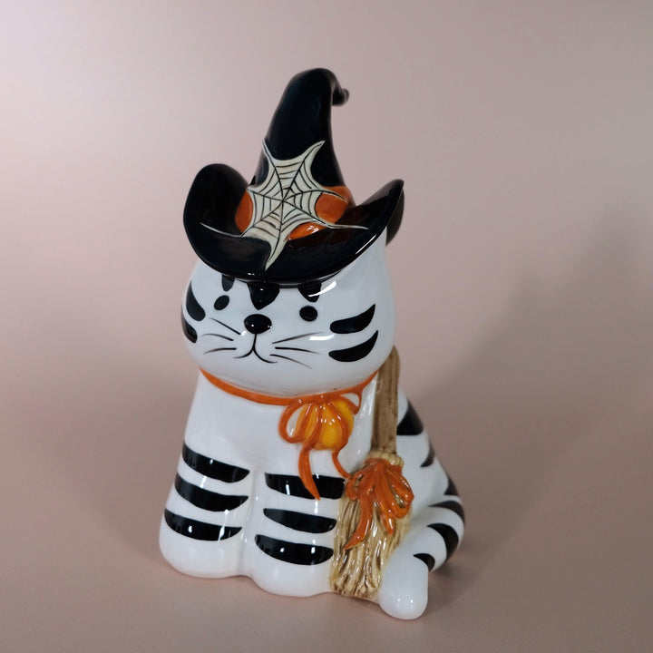 Witchy Cat Figurine