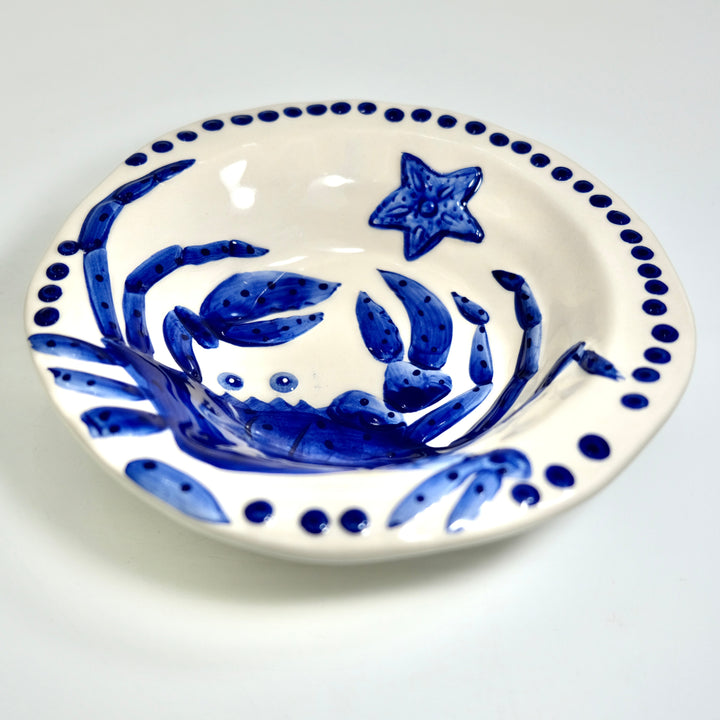 MAGIC SEA CRAB SOUP BOWL - COBALT BLUE