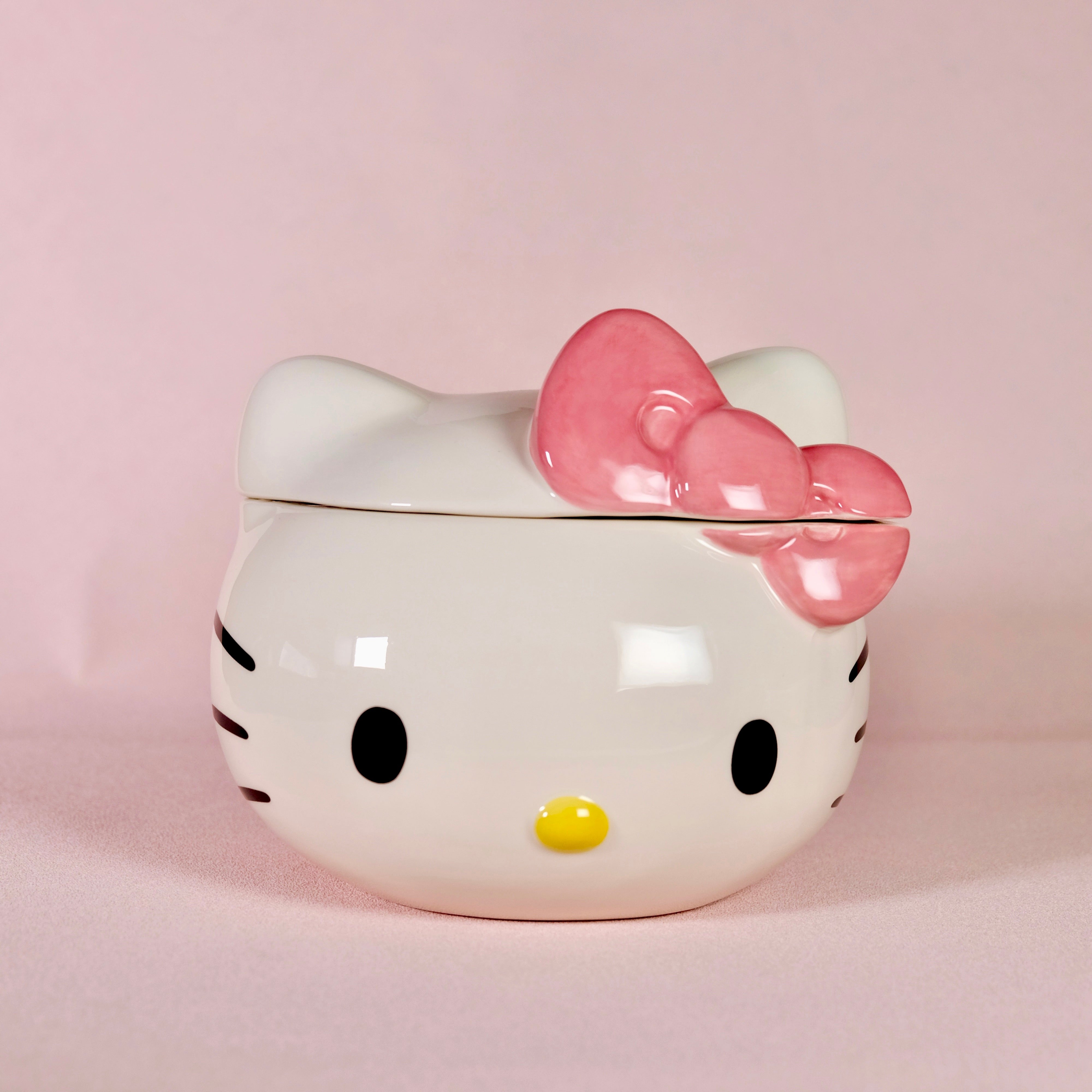 Blue Sky Clayworks Ceramic Hello Kitty Head Cookie Treat Jar, image size:4000x4000