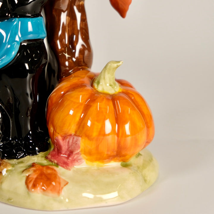 Autumn Tree Lab Dog Figurine