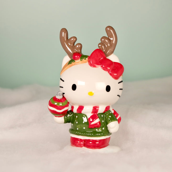 CHRISTMAS HELLO KITTY REINDEER FIGURINE