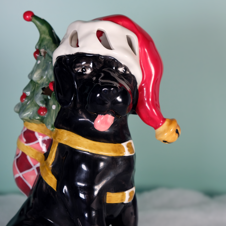 Black Lab Tealight Holder