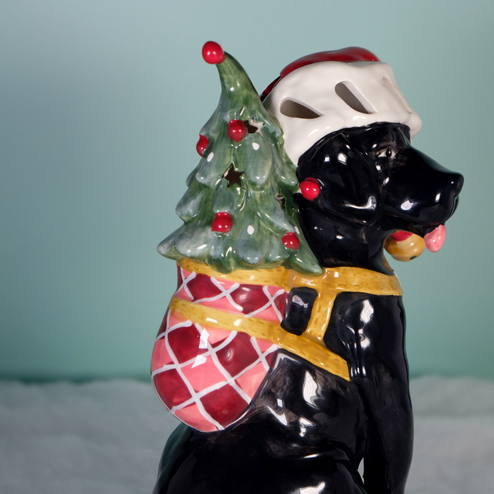 Black Lab Tealight Holder