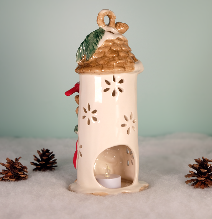 Cardinal Bird Candle House