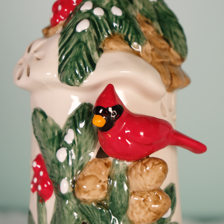 Cardinal Bird Candle House