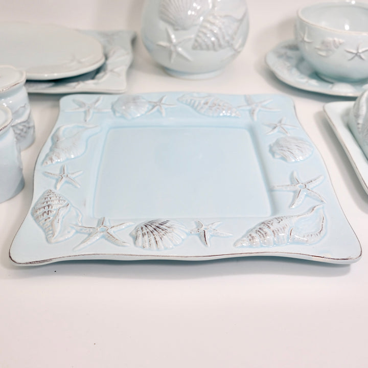 LAGUNA COASTAL 11'' SQUARE PLATE BLUE