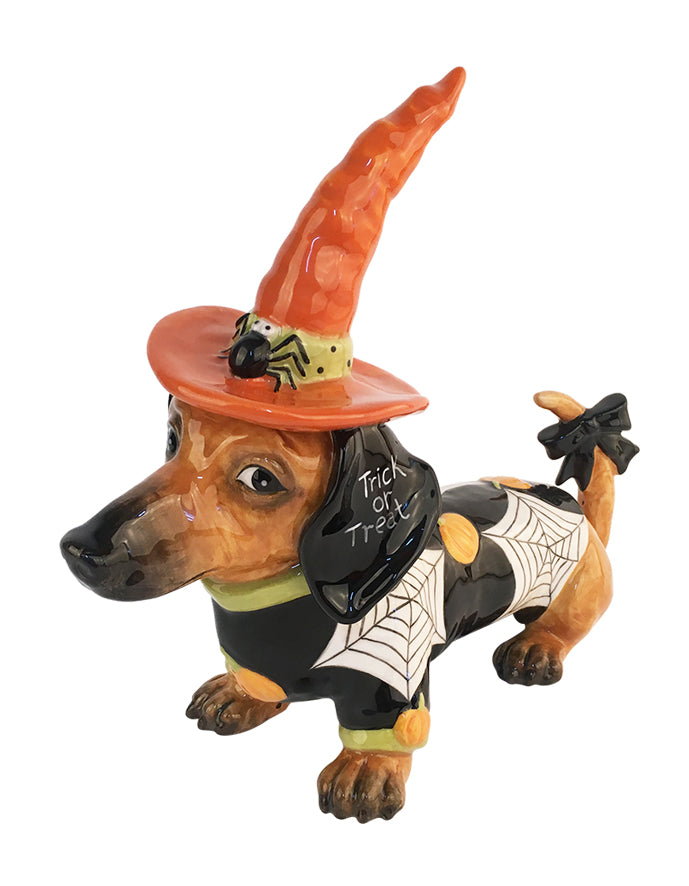 Trick or Treat Dachshund Figurine