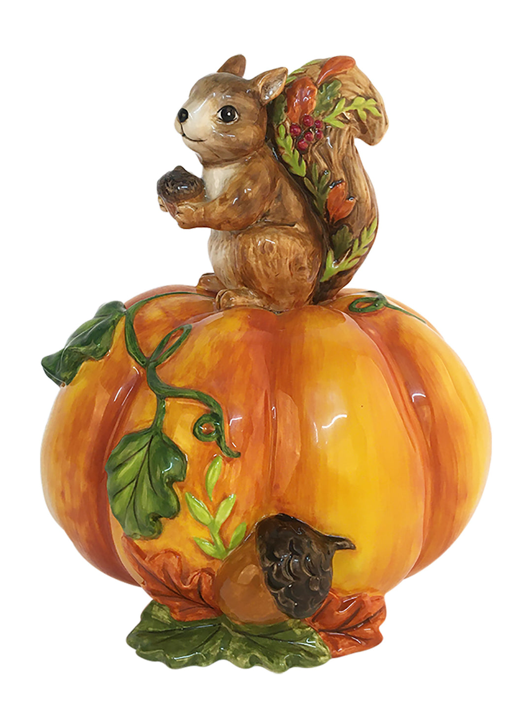 Squirrel Pumpkin Figurine