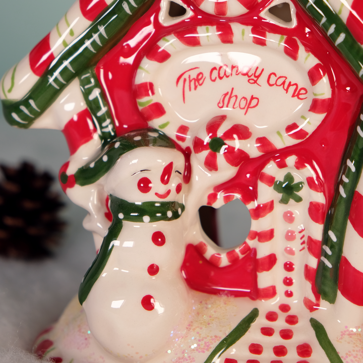 Candy Cane Shop Candle House