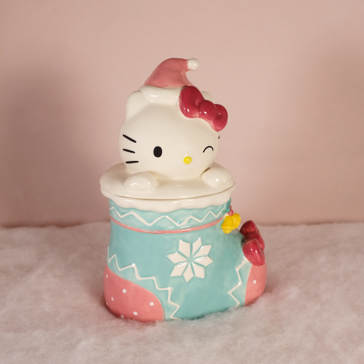 Hello Kitty Holiday Stocking Cookie Jar