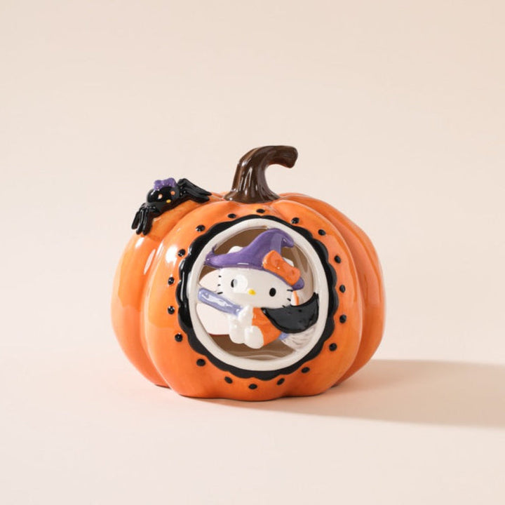 Hello Kitty Pumpkin Cutout Candle House