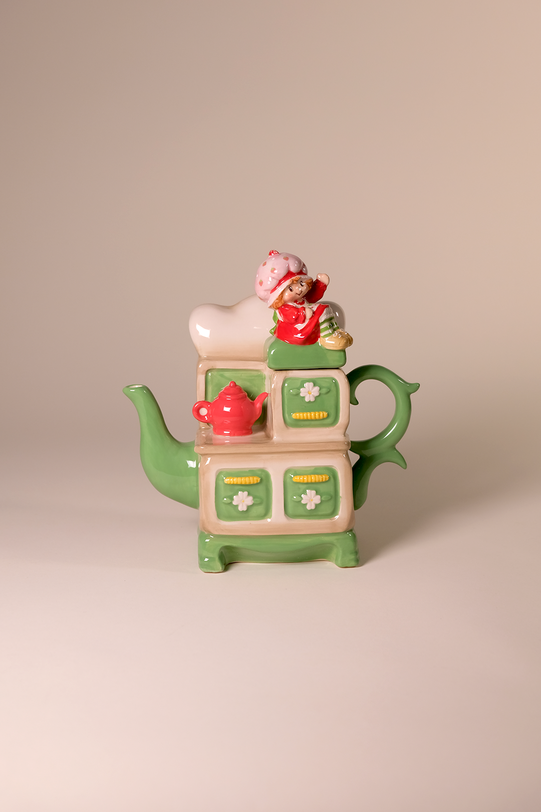英国Teapottery社製のティーポット（Cake）小 Strawberry Shortcake Tea on the Stove Teapot