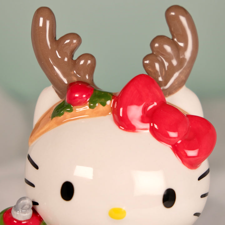 CHRISTMAS HELLO KITTY REINDEER FIGURINE