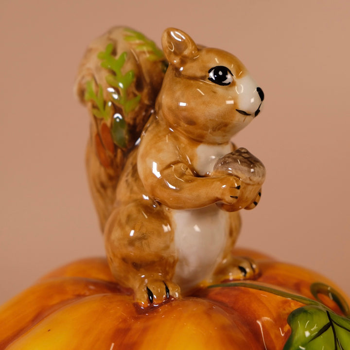 Squirrel Pumpkin Figurine