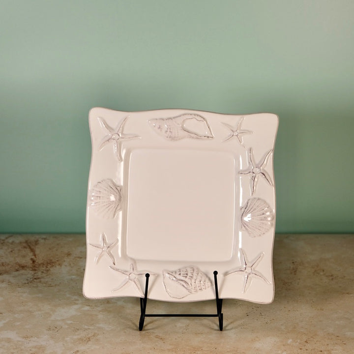 LAGUNA COASTAL 9'' SQUARE PLATE WHITE