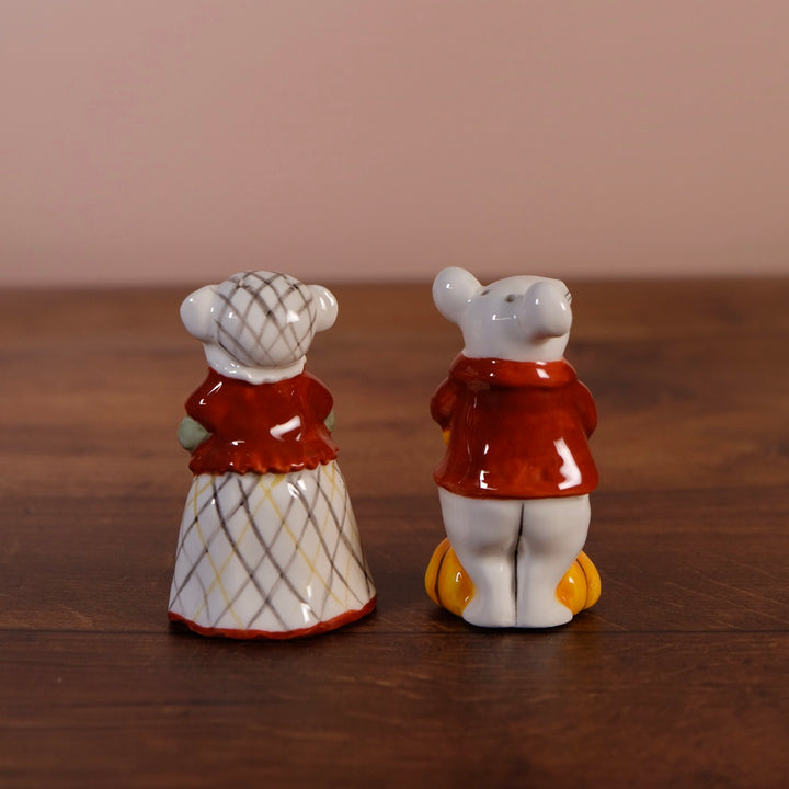 Pumpkin Pie Mice Salt and Pepper Set