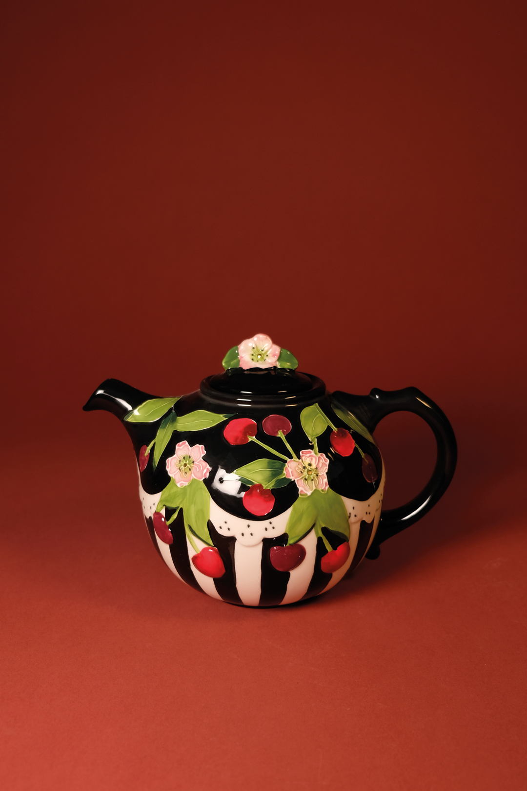 Icing on the Cake Cherry Teapot | 20+ Years of Craftsmanship