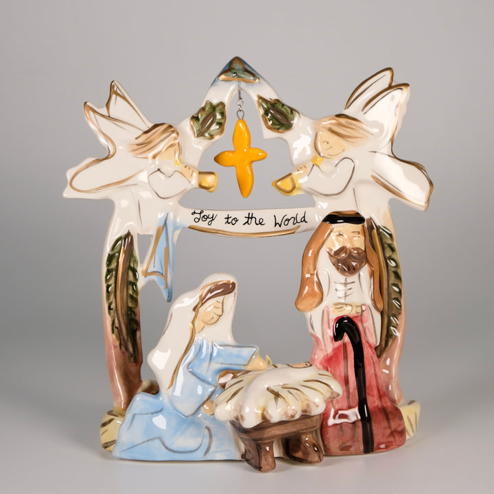 Nativity Joy To The World Tealight Holder
