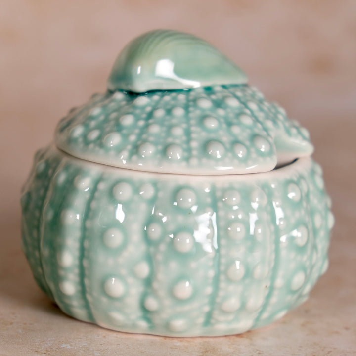 TURQ URCHIN SUGAR BOWL