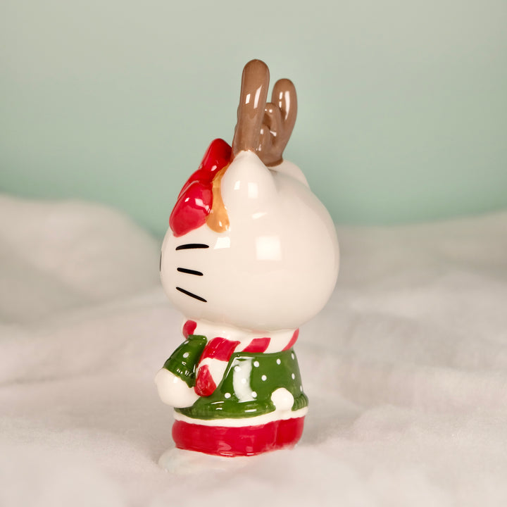 CHRISTMAS HELLO KITTY REINDEER FIGURINE