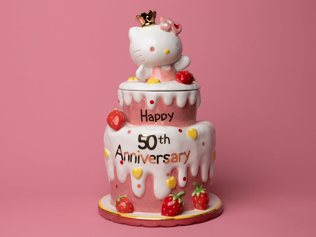 Hello Kitty 50th Anniversary Cake Cookie Jar