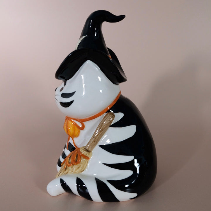 Witchy Cat Figurine