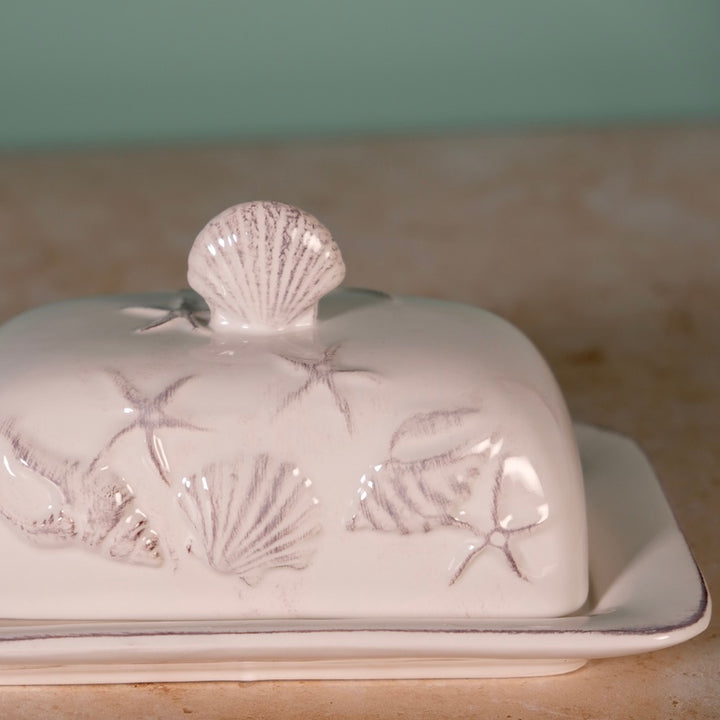 LAGUNA COASTAL BUTTER DISH WHITE