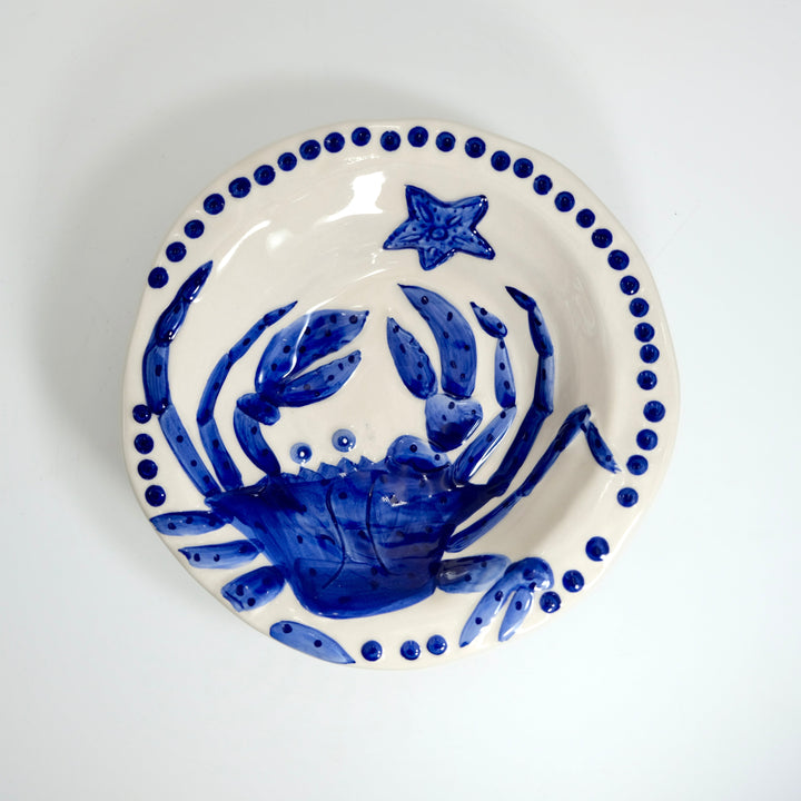 MAGIC SEA CRAB SOUP BOWL - COBALT BLUE