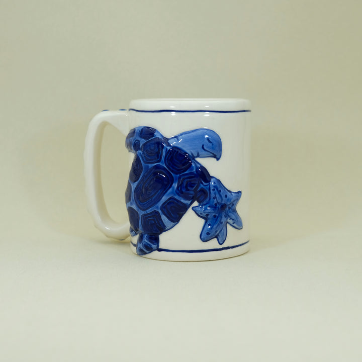 MAGIC SEA TURTLE MUG - COBALT BLUE