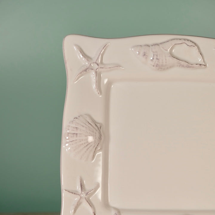 LAGUNA COASTAL 9'' SQUARE PLATE WHITE