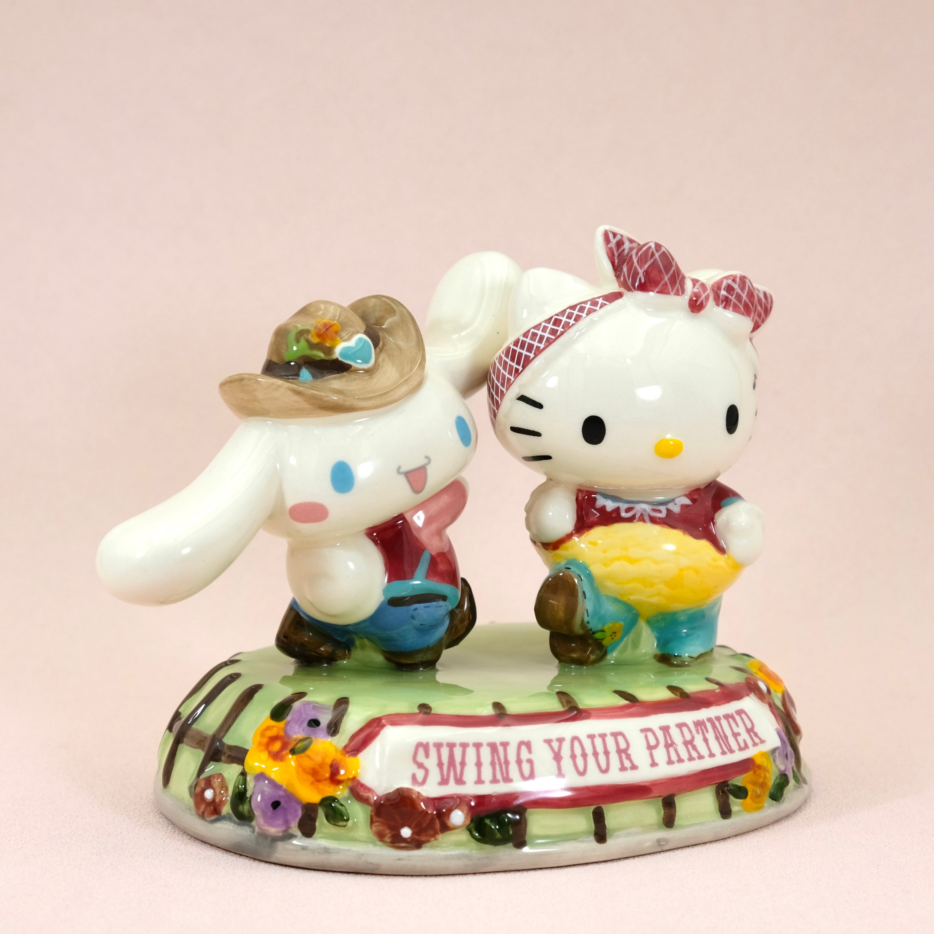 Hello Kitty & Cinnamoroll Figurine | Handcrafted Ceramic
