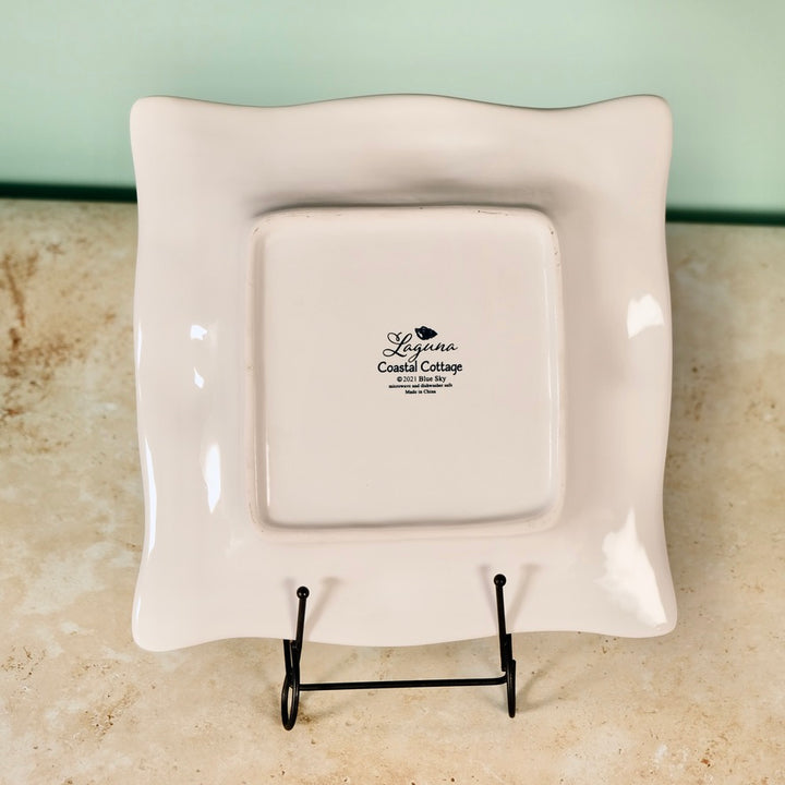 LAGUNA COASTAL 9'' SQUARE PLATE WHITE