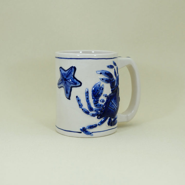 MAGIC SEA CRAB MUG - COBALT BLUE
