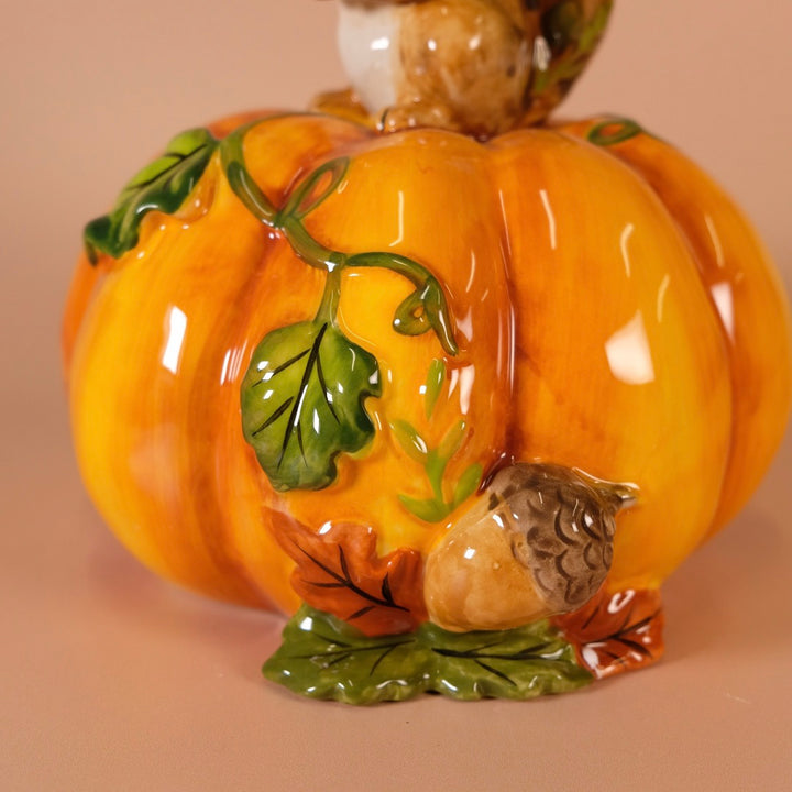 Squirrel Pumpkin Figurine