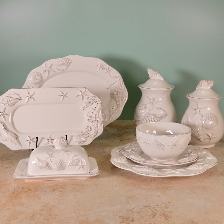 LAGUNA COASTAL BUTTER DISH WHITE