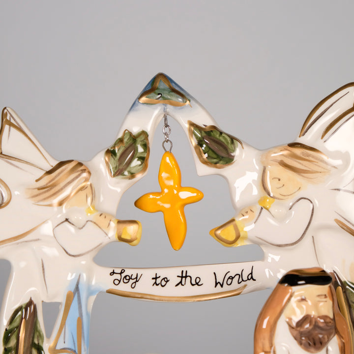 Nativity Joy To The World Tealight Holder