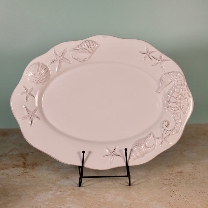 LAGUNA COASTAL OVAL PLATTER WHITE