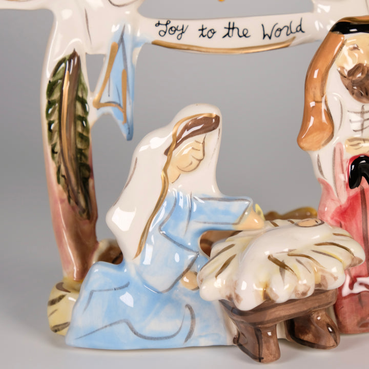Nativity Joy To The World Tealight Holder