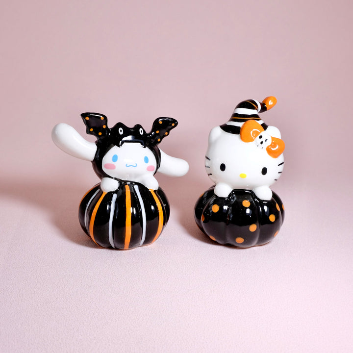 Hello Kitty & Cinnamoroll Dotted Pumpkin Salt & Pepper Shakers
