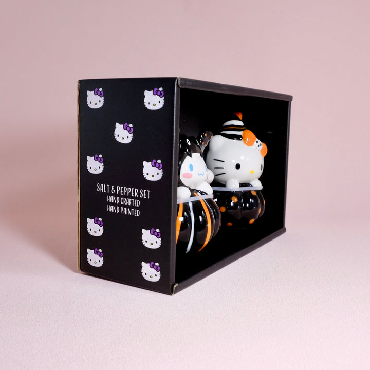 Hello Kitty & Cinnamoroll Dotted Pumpkin Salt & Pepper Shakers