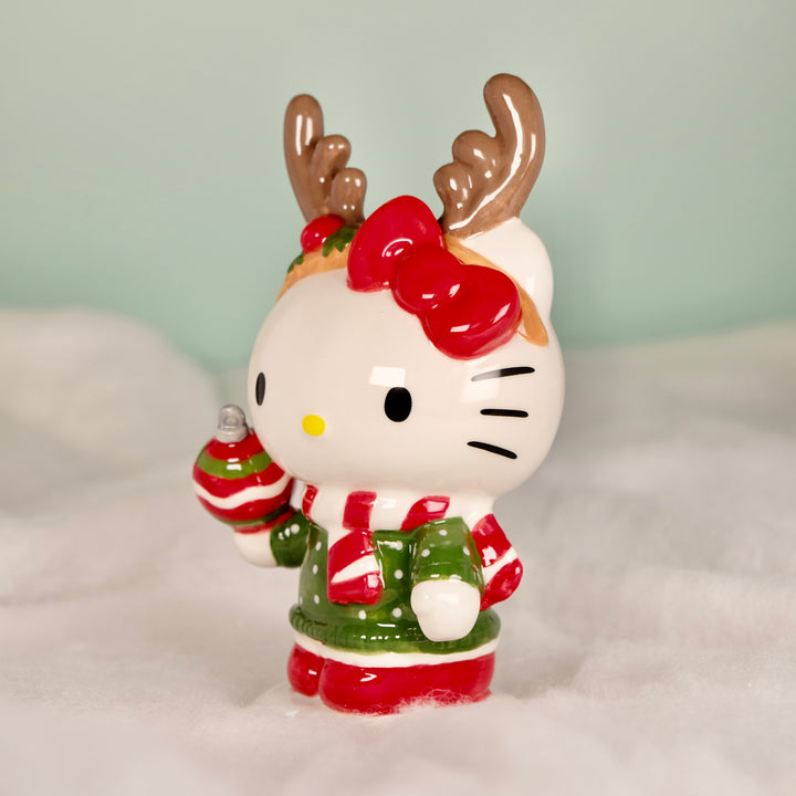 CHRISTMAS HELLO KITTY REINDEER FIGURINE