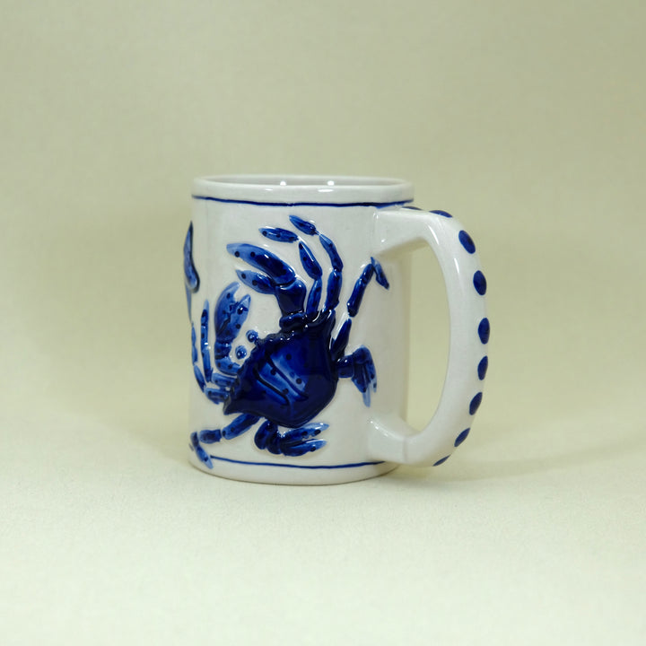 MAGIC SEA CRAB MUG - COBALT BLUE