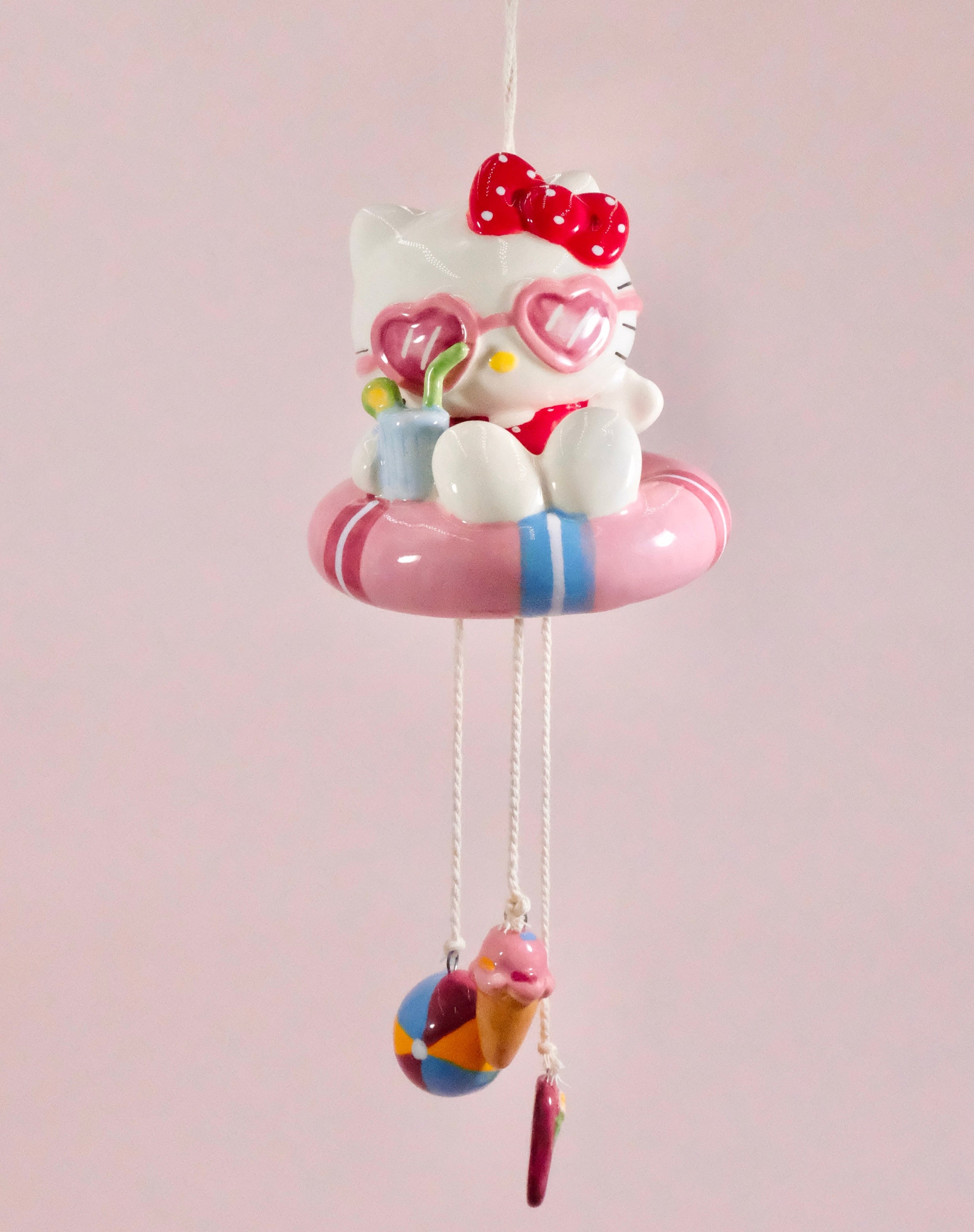 Hello Kitty Beach Fun Wind Chime