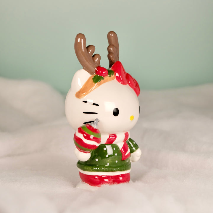 CHRISTMAS HELLO KITTY REINDEER FIGURINE