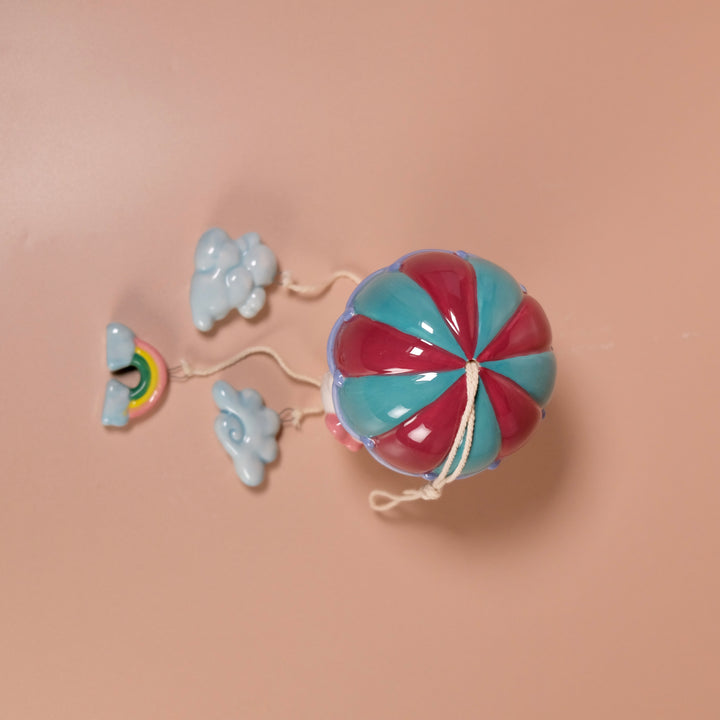 Hello Kitty and Keroppi Hot Air Balloon Wind Chime