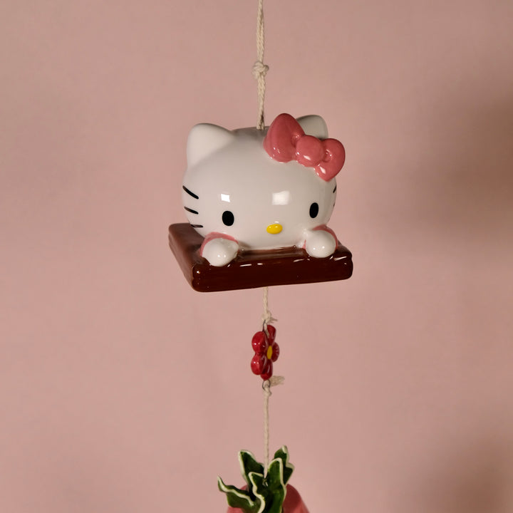 Hello Kitty Beautiful Garden Planter Wind Chime
