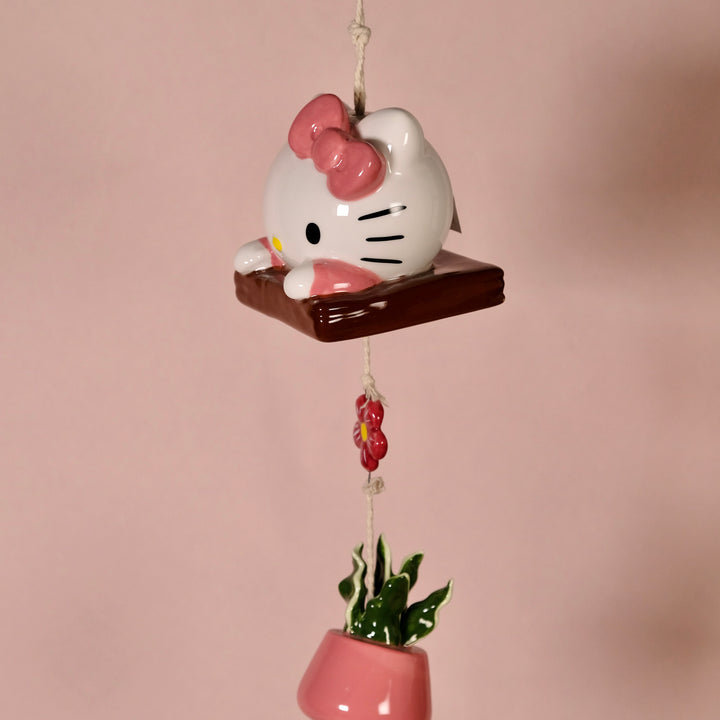 Hello Kitty Beautiful Garden Planter Wind Chime