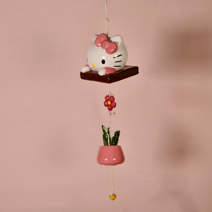 Hello Kitty Beautiful Garden Planter Wind Chime