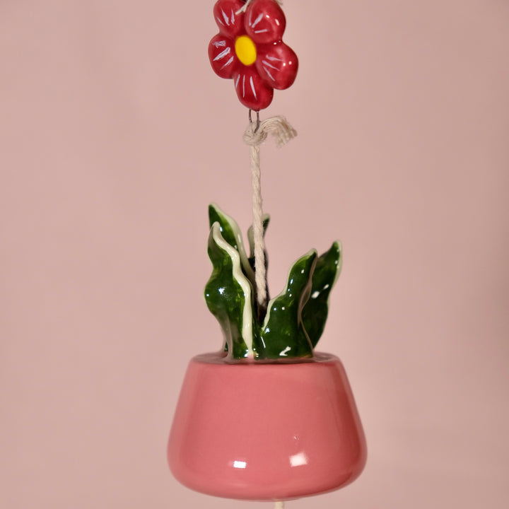 Hello Kitty Beautiful Garden Planter Wind Chime