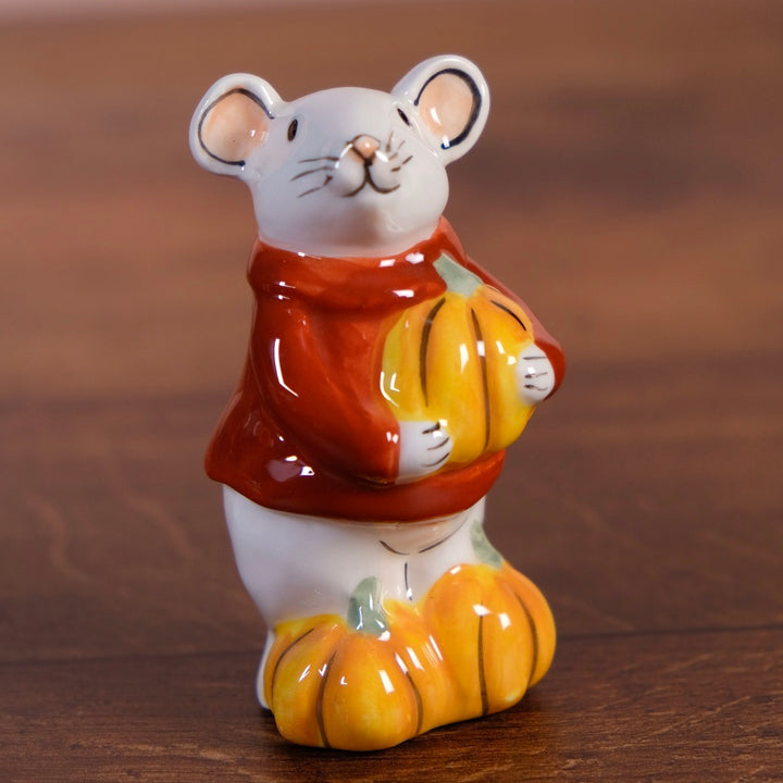 Pumpkin Pie Mice Salt and Pepper Set
